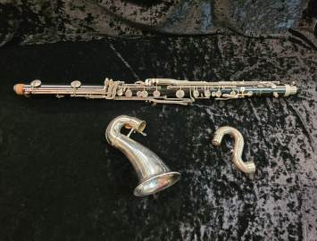 Bundy I Bass Clarinet with Nickel Keys and a Charles Bay Improved Angle Neck #24581 - As-is Bargain