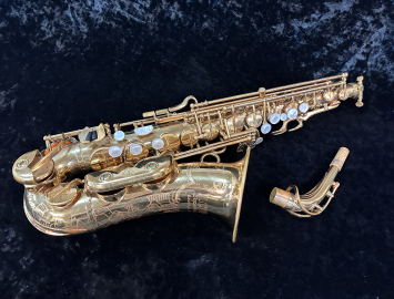 Vintage H Cour Superba I Original Lacquer Alto Sax, Serial #81486