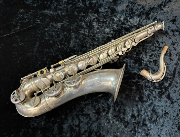 Vintage Selmer Paris Super Balanced Action Silver Plated Tenor, Serial #46258