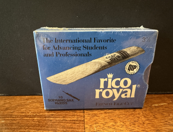 New Old Stock! Rico Royal 3.5 Reeds for Soprano Sax - Box of 10