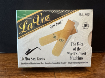 New Old Stock Close Out! 1 Box of La Vox Medium Hard Alto Reeds - Old Box